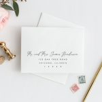 Wedding Envelope Address Template Wedding Envelope Addressing | Etsy Pertaining To Postcard Address Template