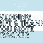 Wedding Gift & Thank You Note Tracker Template Google | Etsy Intended For Thank You Notes For Wedding Gifts Templates