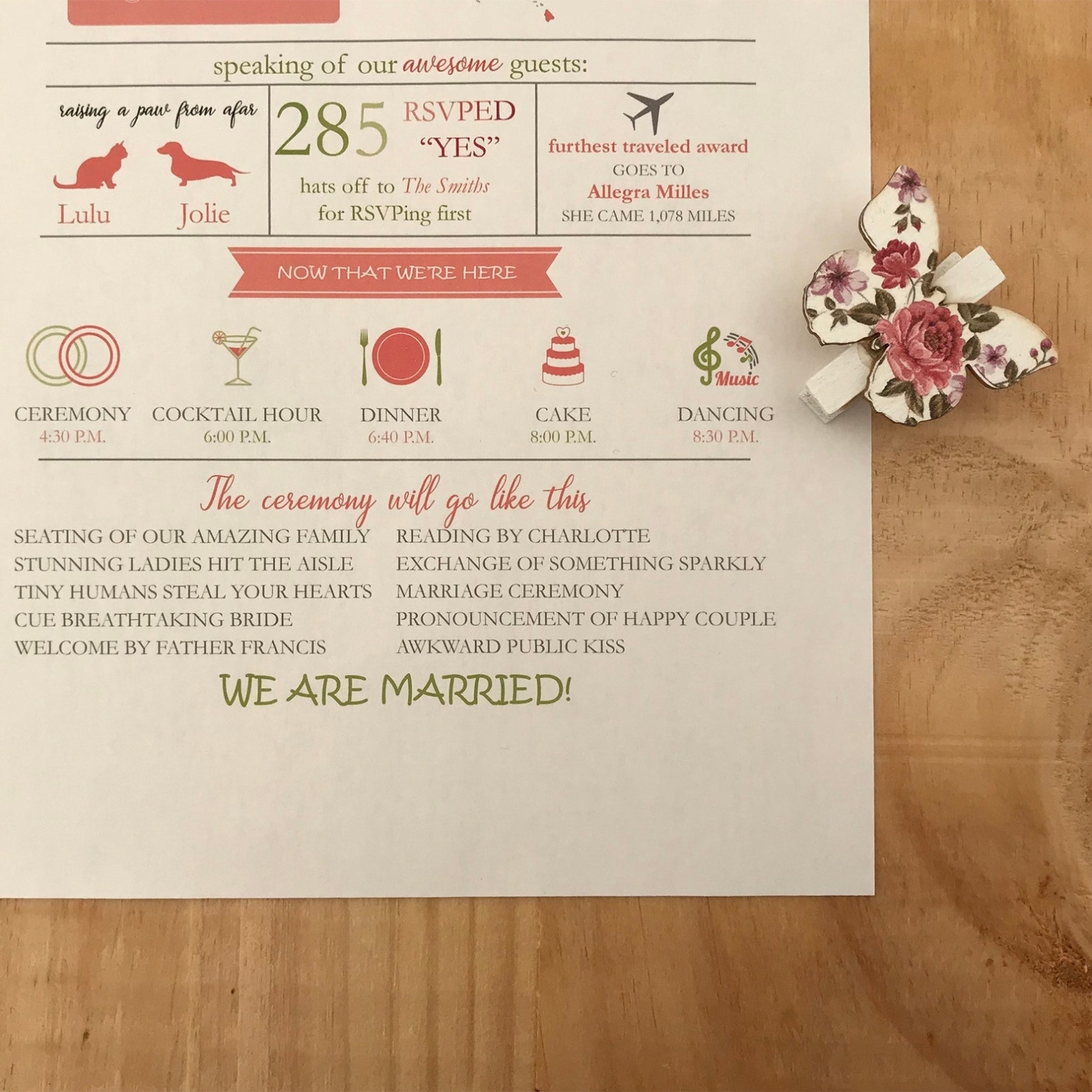 Wedding Infographic Program Fun Wedding Program Template | Etsy Within Wedding Infographic Template