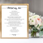 Wedding Menu Templates · Wedding Templates And Printables In Wedding Menu Choice Template