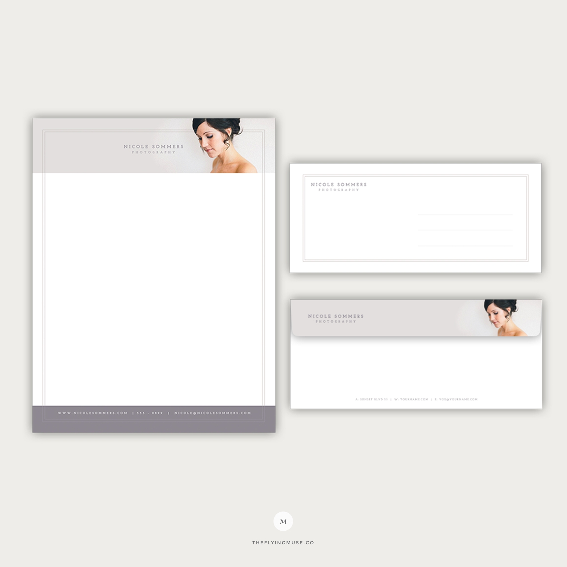 Wedding Photography Stationery Template - Letterhead And Envelope | The With Photography Letterhead Templates