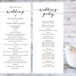 Wedding Program Templates · Wedding Templates And Printables In Wedding Agenda Templates