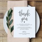 Wedding Thank You Note Printable Thank You Card Template - Etsy in Thank You Notes For Wedding Gifts Templates