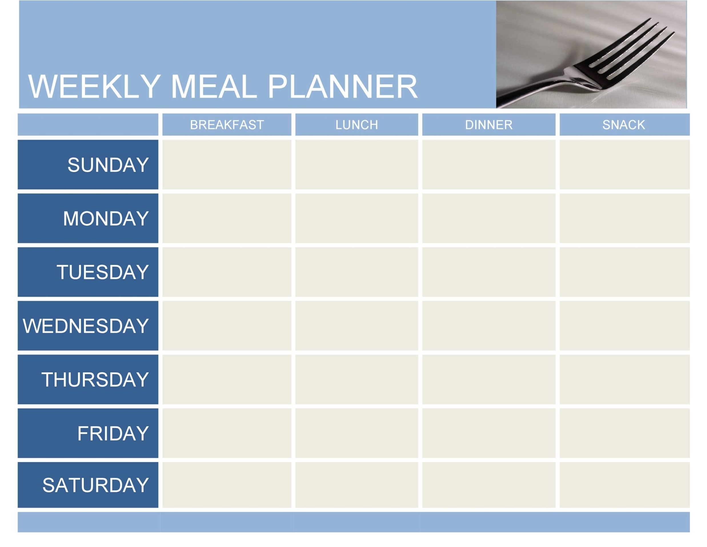 Weekly Eating Plan Template - Sampletemplatess - Sampletemplatess intended for Weekly Menu Template Word