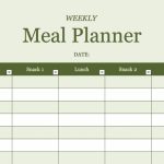 Weekly Menu Planner Template Pdf – 7 Day Planner Template Inspirational For 7 Day Menu Planner Template
