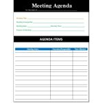 What Are The Tips That A Meeting Agenda Template Offers? Inside Meeting Agenda Notes Template