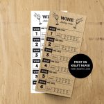 Wine Tasting Card Printable Wine Tasting Scorecard Template | Etsy Throughout Wine Tasting Notes Template