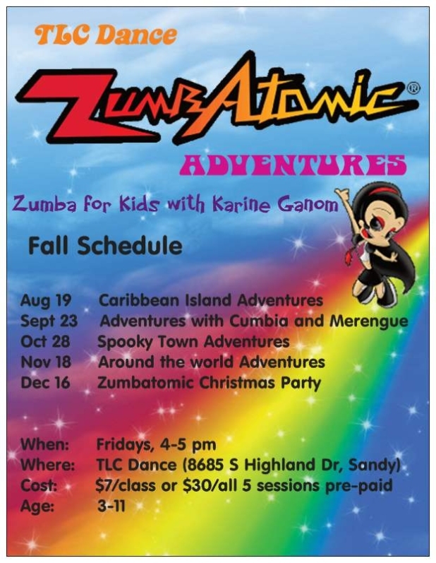 Zumba With Kariné For Free Zumba Flyer Templates